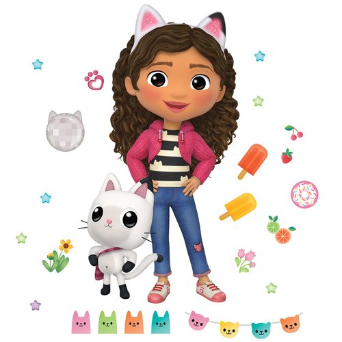 DreamWorks Gabby's Dollhouse Character Giant Wall Decals by RoomMates, RMK5453GM