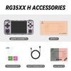 Doriteney RG35XX H Retro Handheld Game Console 3.5 in IPS Screen Built-in 3300mAH Battery 64G TF Card Preinstalled 5000+ Classic GamesConsole(New Purple)