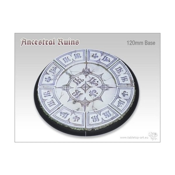 Tabletop Art 120mm Round Base w/Lip #1 - Ancestral Ruins