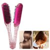 Hair Straightening Comb Double Sided Hair Brush, Anti Static Hair Straightening Splint Comb Hair Straightener Clamp Brush Styling Tool, Clamp Brush For Straightening Hair