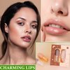 DuoZeng Lip Plumper Set,Lip Plumper Oil Gloss Moisturizing Lip Plumper Lip Care Serum,Hydrating Plump Gloss Reduce Fine Lines,Lip Plumper for Day & Night Use Set B（2Pcs）