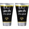 Got 2b Ultra Glued Invincible Styling Gel, 1.25 Ounce (2 Pack)