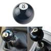 DEWHEL 2 1/4" 8 Ball Billiard Round Manual Gear Shift Lever Shifter knob Black Shaped JDM 4 5 6 Speed for Honda Acura Mazda Mitsubishi Nissan Infiniti Lexus Toyota Scion Hyundai etc