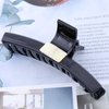 Vacaonio Black Plastic Hair Claw Clip Medium Hair Claw Clips Clamp Thick Curly Hair Non Slip Hair Claws Thick Curly Hair Claw Decorative Hair Accessories for Women and Girls Headdress