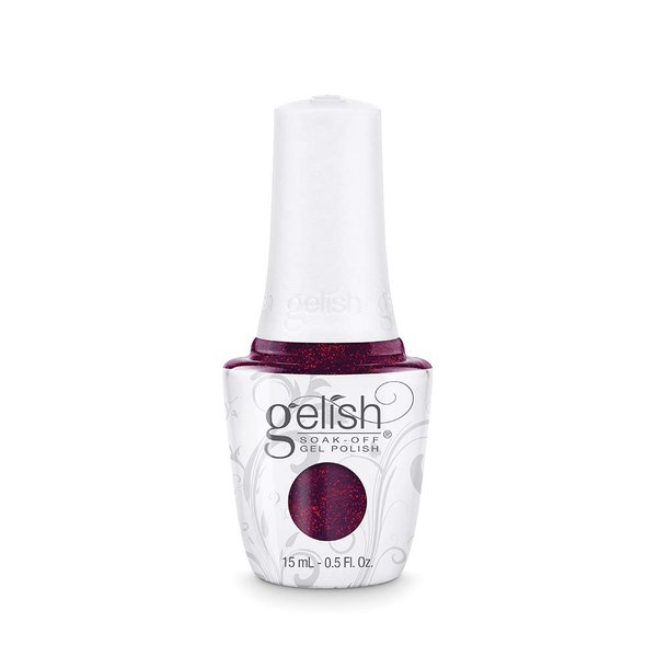 Gelish 15ml Collection (Berry Merry Holidays) Sparkly Purple Gel Nail Polish, Glitter Purple Nail Polish, Purple Nail Gel Polish, 5 ounce