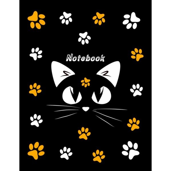 Black Cat Notebook|120 white papers Pages | Perfect Gift for Black Cat Lovers...: Convenient 8.5” x 11” Inch with 120 white papers