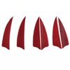 MILAEM 50 Pcs Turkey Feather Fletching 3 Inch Right Wing Arrow Feathers Vanes(Red)