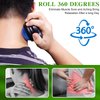 Jamaican Black Castor Oil,Body Massage Castor Oil for Relaxation,Cold-Pressed Castor Oil to Support Fuller-Looking, Skin Care Organic Castor Oil Massage Roller Ball 60ml