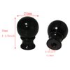 DGBRSM 8 Inch Lamp Harp Holder with 1-1/2 Inch Lamp Finial Oil Rubbed Black Steel Ball Knob Lamp Shade Finial for Table and Floor Lamps, Black