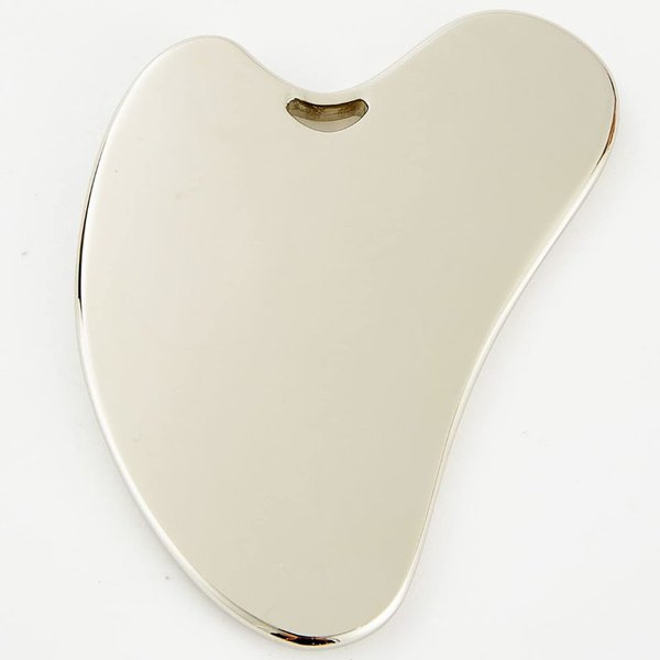 AIRLAXER Stainless Steel Gua Sha Facial Tools,Guasha Tool for face,Scraping Massage Tools Made of Metal, Gusha Face Skin Care Slimmer for Beauty, Massager Also be Used on The Chin,Neck and Back