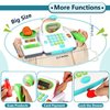HERSITY Kids Toy Cash Register with Scanner and Microphone, Pretend Play Money Electronic Calculator Realistic Children's Supermarket Cashier Gifts for 3 4 5 Years Old Toddlers Boys Girls