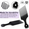 3 Pieces Wide-Tooth Comb Detangling Shower Comb Set, Wide-Tooth Comb, Pick Comb, All Purpose Comb, Anti-Static Comb Afro Hair Carbon Fiber Pick Barber Brush Tool for Beard Long Thick Curly Afro Hair