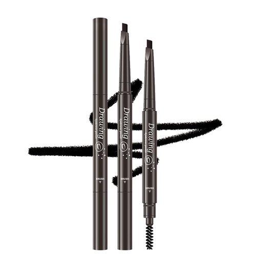 3 Classic Eyebrow Pencils,Creates Natural Looking Brows Easily And Lastes All Day,3-in-1:Eyebrow Pencil *3;Black #-0824021