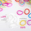 YGDZ 4000pcs Elastic Hair Bands, Clear Hair Elastics Small Mini Girls Rubber Bands Baby Kids Toddlers Hair Ties(2000pcs Clear + 2000pcs Colorful)
