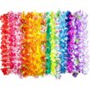 JOYIN Toy 60 Counts Hawaiian Leis Bulk, Tropical Flower Lei Hawaiian Lei Beach Hawaii Luau Party Favors Decoration Birthday Party Supplies
