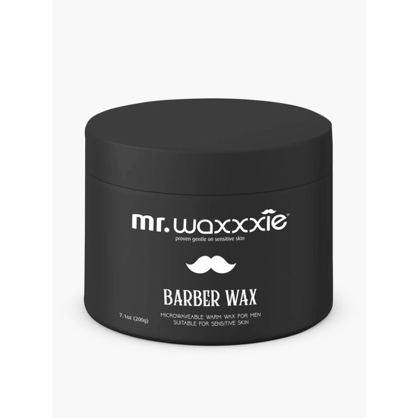 Mr Waxxxie Microwaveable Barber Wax 6.7 fl oz - Men's Hair Removal Beard Wax to Tidy up Edges and Remove Stray Hairs