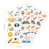 Crazy Night Luminous Space Tattoos for Kids -66 Styles, Space Themed Party Decorations,Glow Outer Space Party Supplies Favors,Astronaut Planets Rocket Ship Tattoos