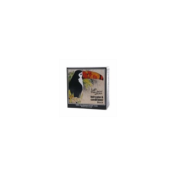 Light Mountain Henna Hair Color & Conditioner Black 4 oz.