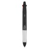 Pilot Dr. Grip 4+1 Multi-Function Refillable & Retractable Ballpoint Pen + Pencil, Fine Point, Black Barrel, Black/Red/Blue/Green Inks, Single Pen (36220)