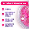 Pink Biodegradable Glitter Makeup | Plant Based, Eco Friendly, Hair Glitter, Face Glitter or Body Glitter | Cosplay, EDM Music Festival and Rave Makeup Accessory | 5 Grams of Chunky Glitter