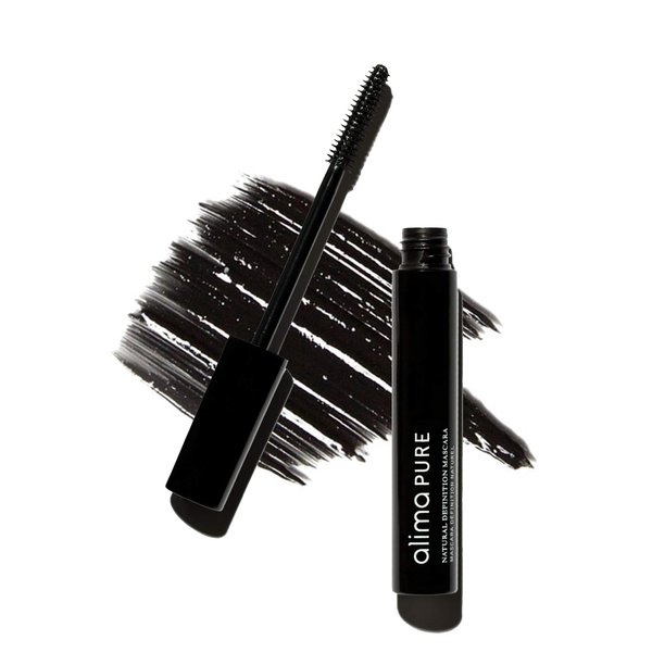 Alima Pure | Natural Definition Mascara | With Jojoba Oil and Beeswax | Eye Makeup | Black Mascara | Mineral Makeup | Black, 28 oz/ 8 g