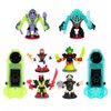 Sunday Sunshine Exclusive Legends of Akedo Ninja Fury Battle Pack Action Figure Set - 6 Pack with 2 Exclusive Glow-in-The-Dark Ninja Bosses: Bossmode Glitchblade and Spirit Weaver