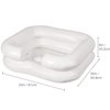 DMI Portable Shampoo Bowl, Inflatable Shampoo Bowl and Wash Basin for Bedside and In Bed Hair Washing, Hair Cuts and Hair Coloring for the Elderly, Disabled, Bedridden and Handicapped, 24 X 20, White