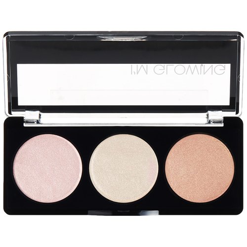Palladio I'm Glowing Illuminating Highlighting Palette, Glow Bronzer Powder Makeup Set, High Pigmented Shimmery Colors