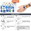 96 PCS Funny Happy Fathers Father’s Day Best Dad Ever Temporary Tattoos Themed Birthday Party Favors Decorations Supplies Decor Blue Papa Tool Tattoo Stickers Gifts For Kids Boys Girls School Prizes