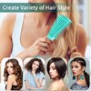 O BRUSHZOO Hair Brush with Hair Styling Comb Set, Green (Curly Haired Individuals, Unisex, Hair Brush, Detangling, Metal)