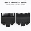 2 Pieces 2 Lengths Professional Hair Clipper Attachment Guide Guard Combs 1/16" 1/8" 1.5mm 3mm Compatible with Wahl Standard Full-Sized 5 Star Series Magic Clip Hair Clippers (Black)