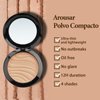 Arousar Pressed Face Powder, Flawless and Oil Control Pressed Setting Powder, Long Lasting Matte Finish 2# BEIGE 02