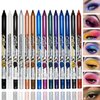 MAEPEOR 6 Colorful Matte and Pearl Eyeliner Pen, Waterproof and Long lasting Eye Shadow Pencil Make Up for Women (Set 03)