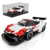 Mould King Speed Champion 911 RSR Racing Car Building Kit with Acrylic Display Case, 27010 Collectible Model Car Kits, Building Blocks Kit Racing Toy Cars for Adult Kids 8+(349 PCS)