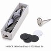 100pcs Sandpaper Disc and 1pcs Metal Bit, 3/32 Shank Replaceable Pedicure Sanding Disc Bit for Dead Skin Callus Removal Electric Foot File Tools (240#(Fine))