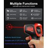 Infrared-Thermometer-Gun-Heat-Temperature-Gun -58°F ~932°F-Auto Off Digital Laser Thermometer Gun for Cooking, Pizza Oven, Grill, Large Display IR Thermometer Temp Gun with Adjustable Emissivity