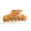 Generic Magenta red yellow gold shimmering effect hair claw clamp clip