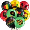 Harrycle 54 Pcs Juneteenth Balloons Decorations Juneteenth Day Balloons Party Supplies Favors Afro African Mylar Balloons Decor for Freedom Day Patriotic Independence 1865 Celebration Black History