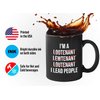 Bubble Hugs Police Officer Coffee Mug 11oz Black - I'M A Lootenant Lewtenant Loutenant I Lead People - Police School Academy College Graduation Coworker Funny Police Man Sergeant Military