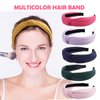 Fishinsea 10 Pack Knotted Wide Headbands for Women Girls Cute Fashion Head Wrap in Solid Color Non-slip Hair Accessories for Daily Festival Gifts