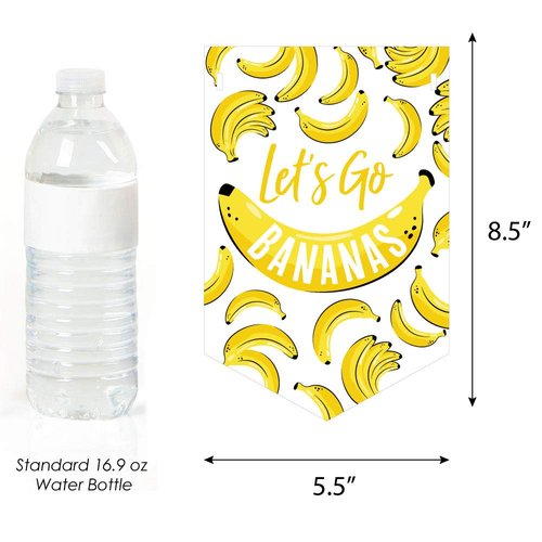 Big Dot of Happiness Let’s Go Bananas - Tropical Party Bunting Banner - Party Decorations - Let's Go Bananas