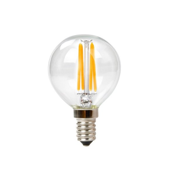 Goodlite G-19779 4.5W Filament Vintage Led G16.5 Globe E12 Base Dimmable, 600 Lumens 50K Super White = 60W Incandescent