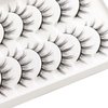 Veleasha Manga Lashes Natural Look 3D False Eyelashes 6 Pairs Pack Wispy & Lightweight Anime Lashes (9-13mm)
