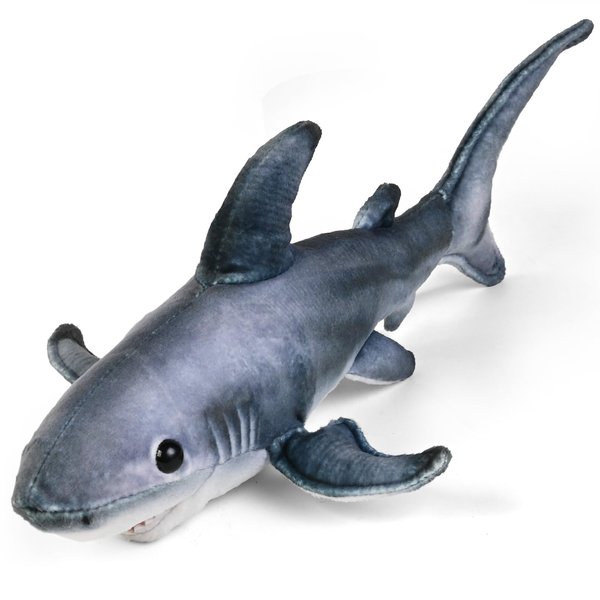 Madzee Plush Realistic Shark Stuffed Animal Toy 12 inches, Soft Plushie Christmas Birthday Gifts for Boys Girls Kids Toddlers