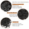 Yacurcur Body Wave Clip Ins Human Hair 8Pcs/Set 120 Gram Body Wave Clip in Hair Extensions 10A Brazilian Virgin Human Hair for Black Women Natural Black Color 16 Inch