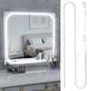 MY BEAUTY LIGHT LED Vanity Lights Strip for Mirror, 6000K Bright Daylight White Vanity Mirror Lights, 4.92FT Dimmable Makeup Light, ELT Approval 24V Stick on Lights for Mirror