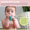 melii Baby Teethers, 100% Food Grade Silicone, Multiple Soft Textures to Soothe Baby's Gums, Teething Toy, BPA Free, Dino & Shark