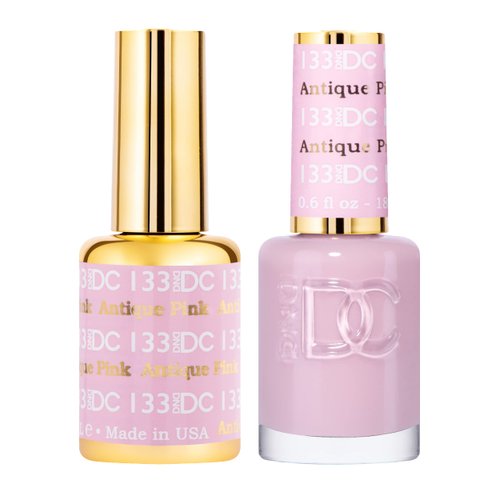DND Gel Polish Set - 1 each of Pink Gel Polish and Pink Nail Polish, 134 Easy Pink, 0.5 Fl Oz