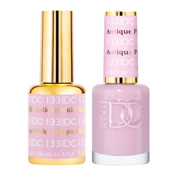 DND Gel Polish Set - 1 each of Pink Gel Polish and Pink Nail Polish, 134 Easy Pink, 0.5 Fl Oz