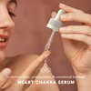 Heart Chakra Facial Serum Essential Oil Blend, Natural & Organic Moisturizing Serum for Face with Sunflower, Argan, Apricot, Rosemary, Lavender Oils for Spiritual Journey, Peace, Deeper Connection